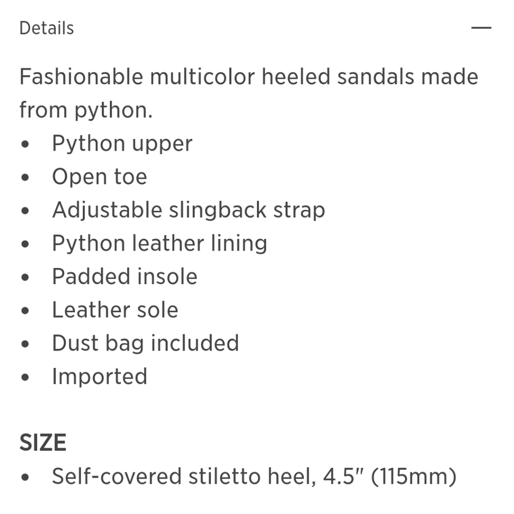 Alexandre Birman Multi Color Python Slingback - image 5